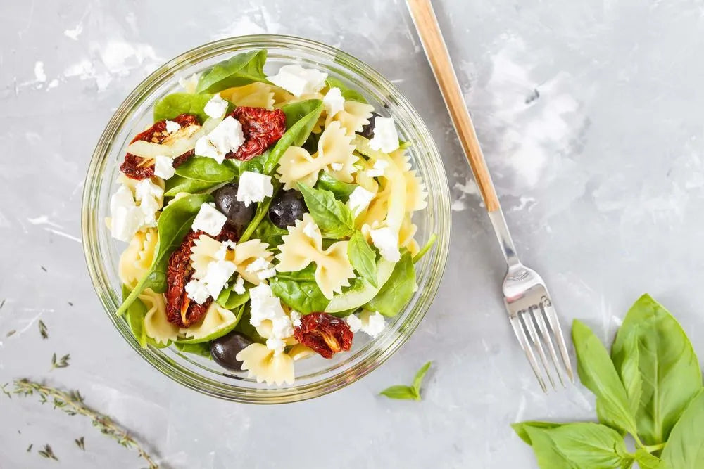 Pasta Salad With White Cheese