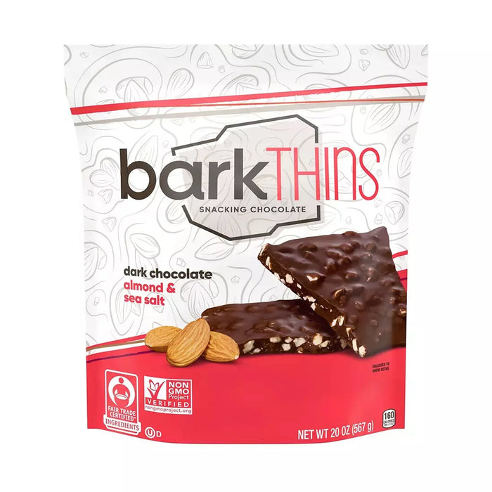 Bark Thins Snacking Dark Chocolate Almond With Sea Salt