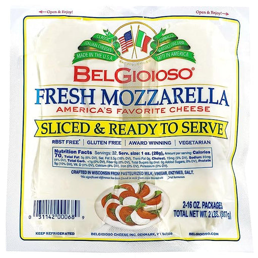 BelGioioso Fresh Mozzarella Cheese Slices