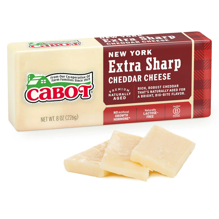  Cabot New York Extra Sharp Cheddar Cheese Bar, 8 Oz (Pack of 3). This page is ready Cabot New York Extra Sharp Cheddar Cheese