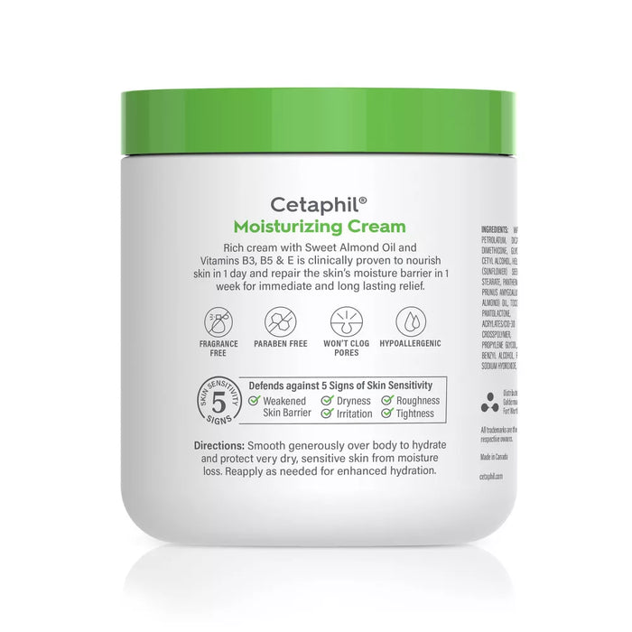 Cetaphil Body Moisturizer, Hydrating Moisturizing Cream for Dry to Very Dry, Sensitive Skin