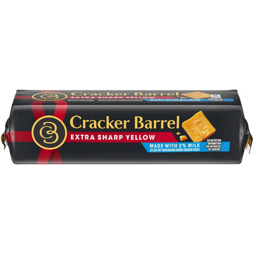 Cracker Barrel Natural Reduced Fat Extra Sharp Cheddar Cheese