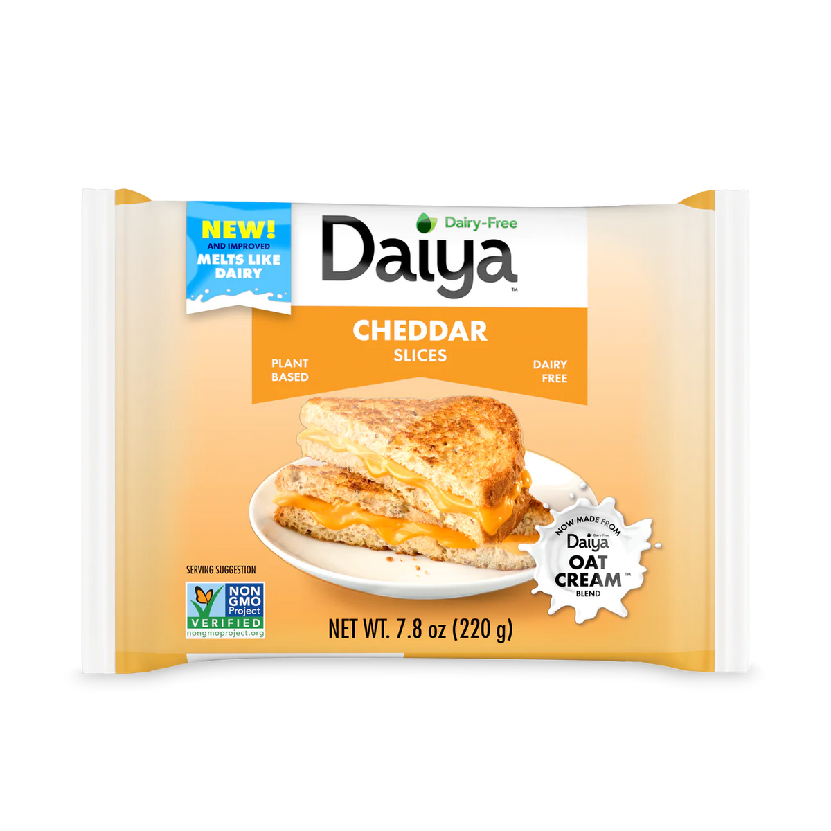 Daiya Dairy-Free Cheddar Style Cheese Slices, 7.8 Oz (Pack Of 4) — Ms ...