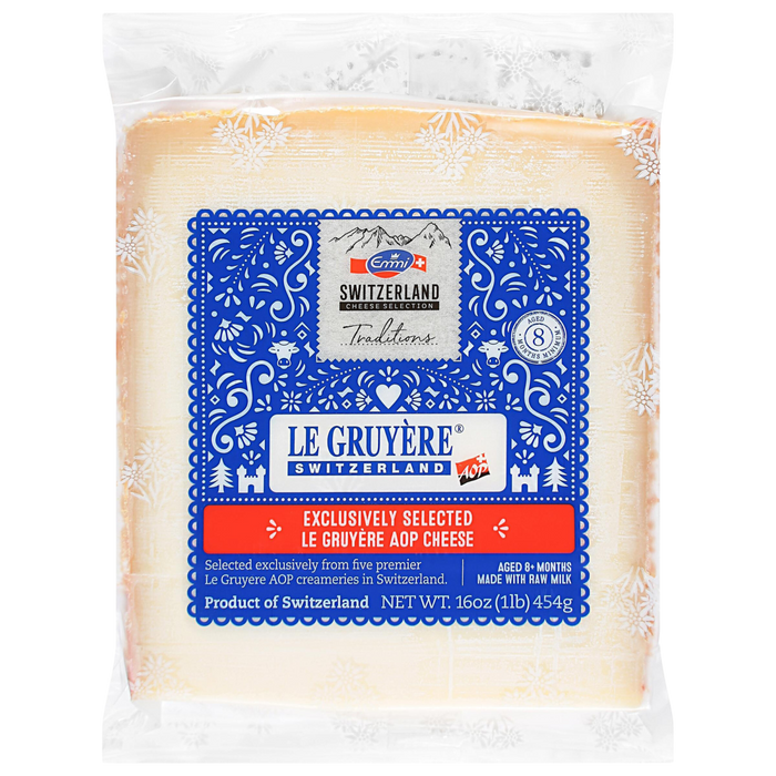 Emmi Exclusively Selected Le Gruyere AOP 1 Lb (Pack of 2)