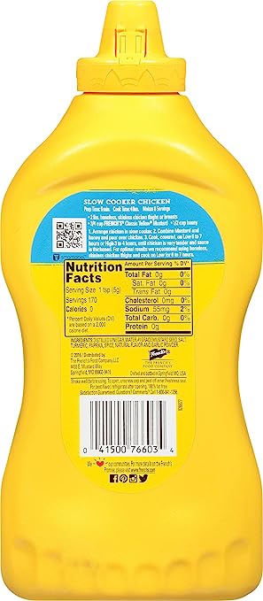 French's Classic Yellow Mustard  30 Oz (Pack of 2)