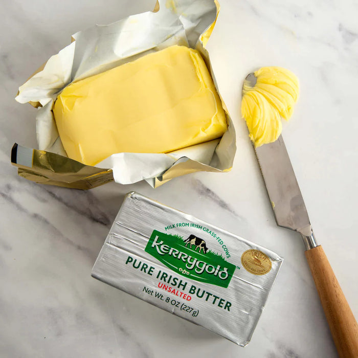 Kerrygold Grass Fed Pure Irish Butter Variety Pack - 4 Salted (8 ounce) and 4 Unsalted (8 ounce)