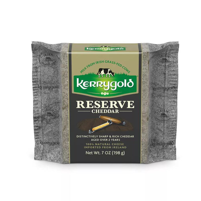 Kerrygold Dubliner Cheese Imported Reserve Cheddar 7 Oz (Pack of 4)