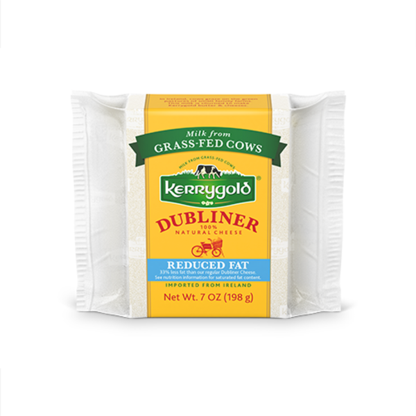 Kerrygold Reduced Fat Grass-Fed Dubliner Irish Cheese, 7 Oz (Pack of 4)