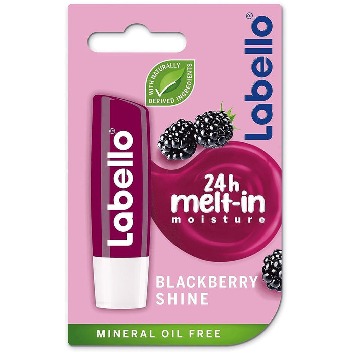 Labello Blackberry Shine Lip Balm 4.8 g (Pack of 2)