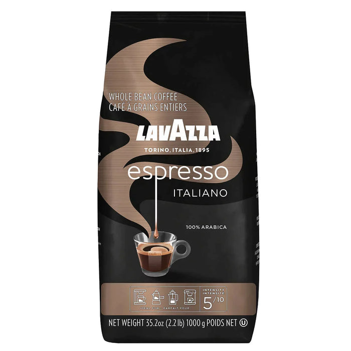 Lavazza Espresso Italiano Whole Bean Coffee Blend, Medium Roast, 2.2 Lbs