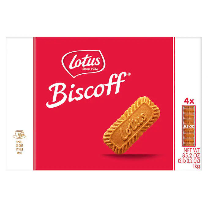 Lotus Biscoff Cookies Family Pack 8.8 oz (Pack of 4)