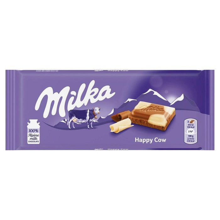 Milka Happy Cow Chocolate Bar 3.5 Oz / 100 Gr (Pack of 10)