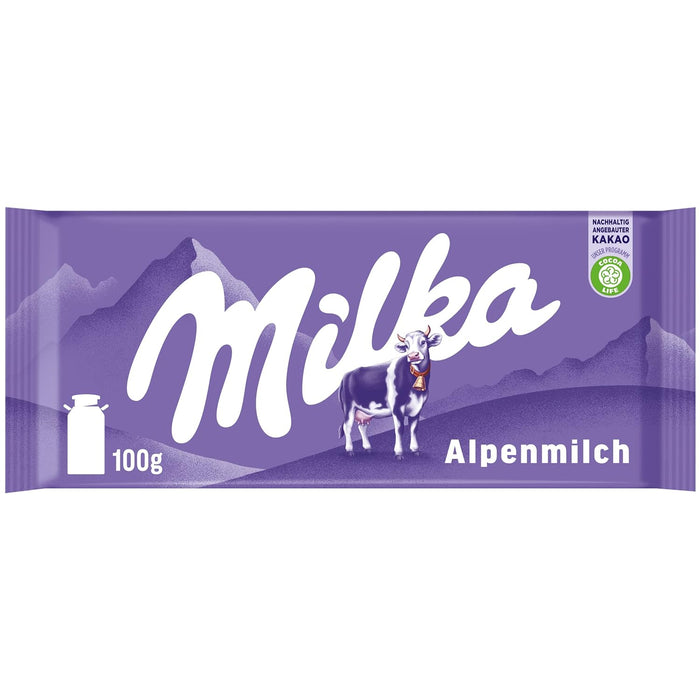 MILKA 10.5oz ALPENMILCH CHOCOLATE - European Food Express MILKA 10.5oz ALPENMILCH CHOCOLATE - European Food Express
