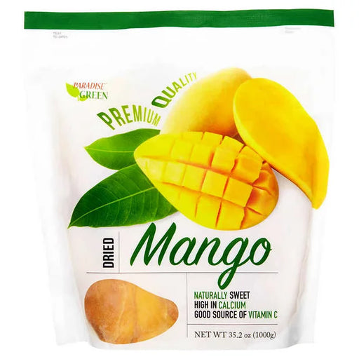 Paradise Green Dried Mango Premium Quality 35.2 Oz