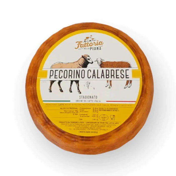 Pecorino Calabrese Cheese Whole Wheel ~4 Lbs