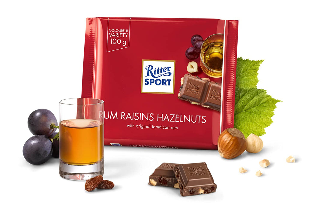 Ritter Sport Milk Rum Raisins Hazelnuts