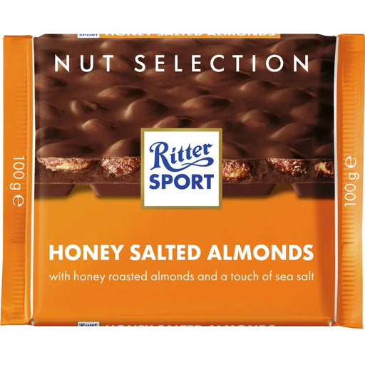 Ritter Sport Milk Honey Salt Whole Almonds 