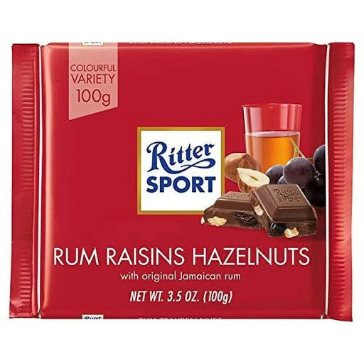 Ritter Sport Milk Rum Raisins Hazelnuts