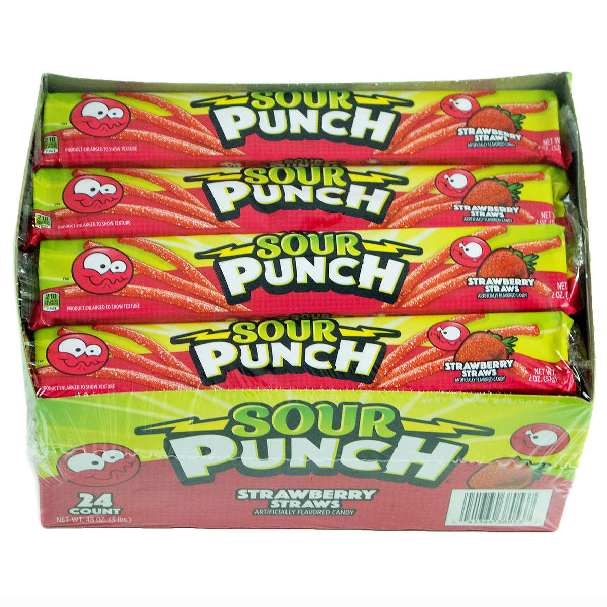 Sour Punch Strawberry Sour Straws 2 Oz 24 Ct — Ms Chefs 2389