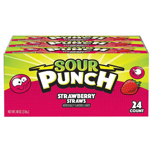 Sour Punch Strawberry Sour Straws 