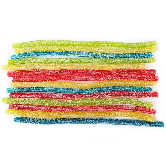 Sour Punch Straws, Rainbow Fruit Flavors, Chewy Sweet & Sour Candy,