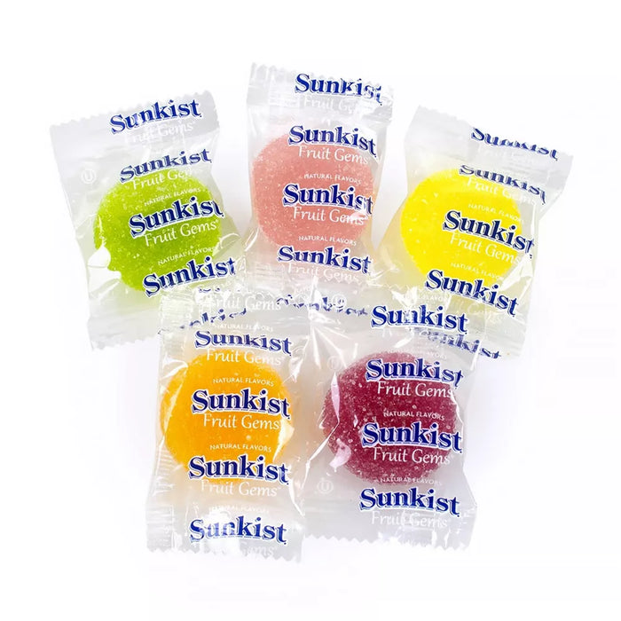 Sunkist Fruit Gems Soft Candy, Assorted Natural Flavors,