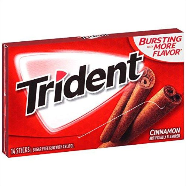 Trident Sugar Free Gum, Cinnamon