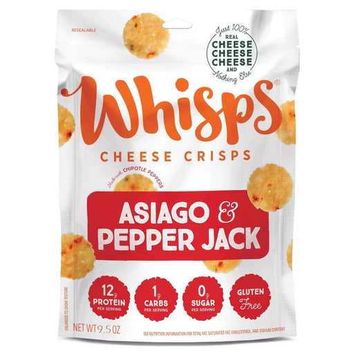 Whisps Asiago & Pepper Jack Cheese Crisps